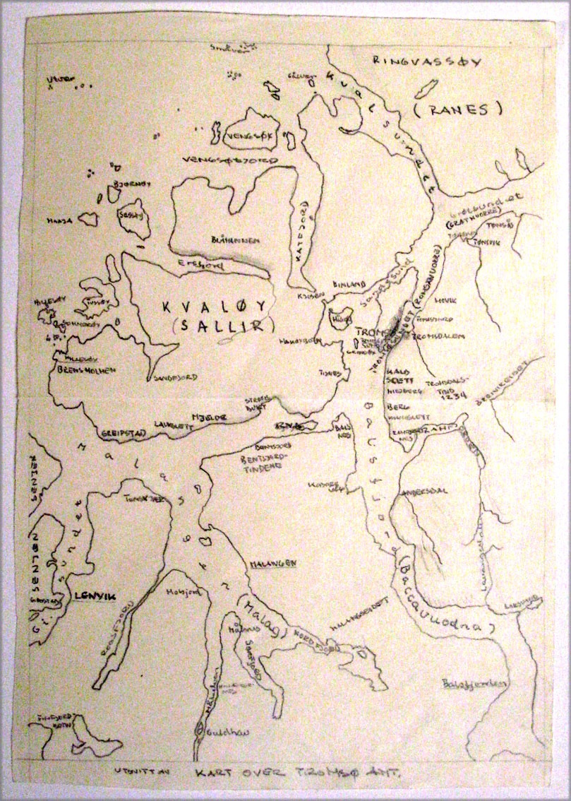 02. My first map with Sámi place names, became the first step on a long travel